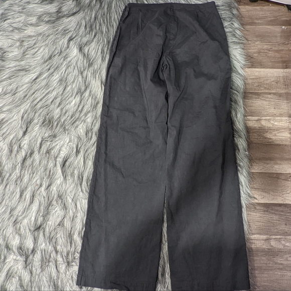 🩶 SOLD 🩶NWT Eileen Fisher graphite gray linen blend pants - Picture 3 of 11